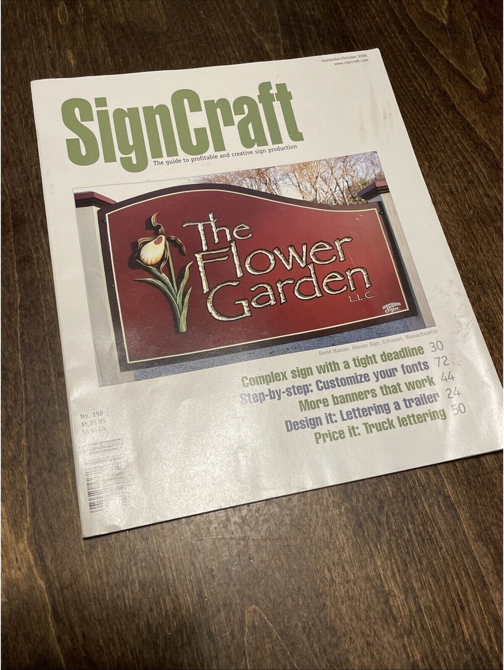 Signcraft Magazine September October 2006 Sign Shop Hand Lettering No 150